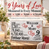 9th Anniversary Gift - Personalized Wood Sign for Husband, Wife or Couple - 9 Year