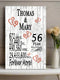 56th Anniversary Gift Personalized Names 56 Year Wedding Anniversary Present