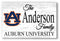 Auburn University Family Name Sign for Alumni, Fans or Graduation