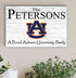 Auburn University Family Name Sign for Alumni, Fans or Graduation