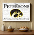 University of Iowa Family Name Sign for Iowa Hawkeys Alumni, Fans or Graduation