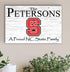 NC State Family Name Sign for Alumni, Fans or Graduation