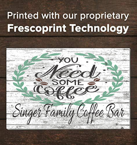 Custom Coffee Bar Sign PERSONALIZED You Need Some Coffee Design