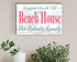 Custom Beach House Sign Personalized Coastal Décor