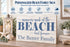 Memories Made At The Beach Last Forever Sign - Personalized Custom Beach House