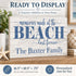 Memories Made At The Beach Last Forever Sign - Personalized Custom Beach House