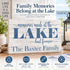 Memories Made At The Lake Last Forever Sign - Personalized Custom Lake House