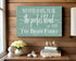 The Perfect Blend Family Sign for Blended Families with Established Date and Names