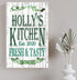 Personalized Kitchen Signs With Custom Name