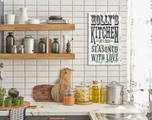 Personalized Kitchen Signs With Custom Name