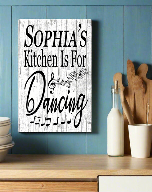 Personalized Kitchen Signs With Custom Name