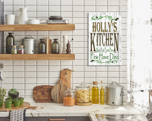 Personalized Kitchen Signs With Custom Name