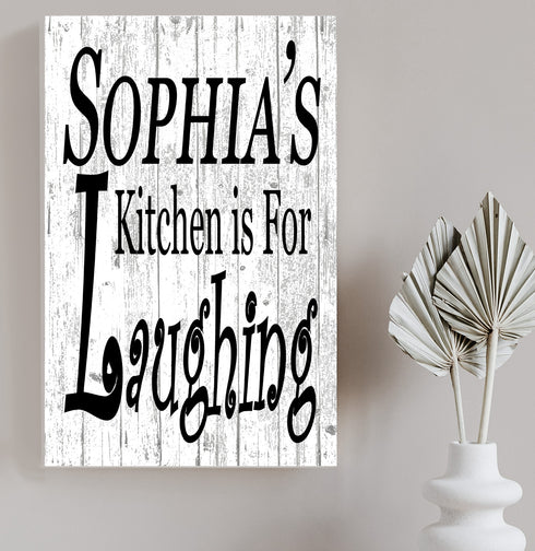 Personalized Kitchen Signs With Custom Name