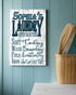 Personalized Laundry Room Signs Wash Dry Fold