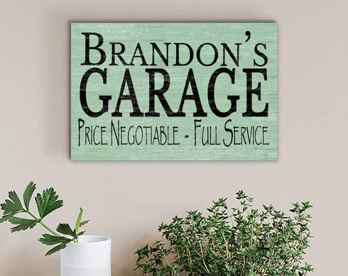 Personalized Garage Sign Man Cave Wooden Decoration