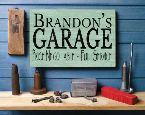 Personalized Garage Sign Man Cave Wooden Decoration