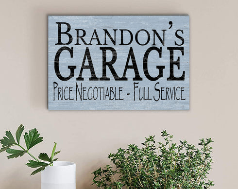 Personalized Garage Sign Man Cave Wooden Decoration