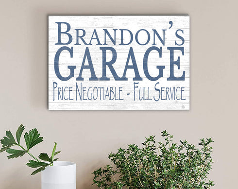 Personalized Garage Sign Man Cave Wooden Decoration