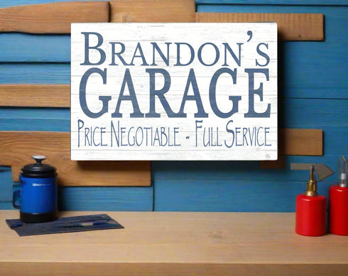 Personalized Garage Sign Man Cave Wooden Decoration