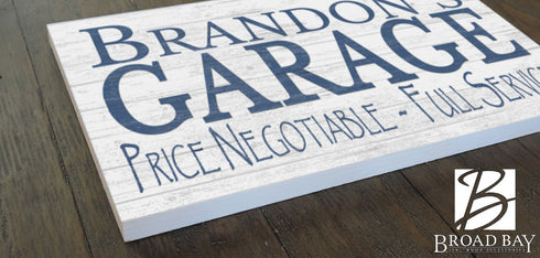 Personalized Garage Sign Man Cave Wooden Decoration