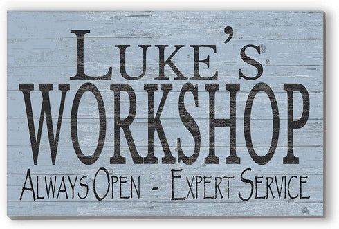 Custom Workshop Sign Personalized Man Cave Gift