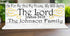 As For Me And My House We Will Serve The Lord Sign - Personalized Family Name