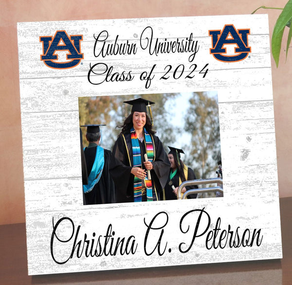 Auburn Frame with Printed Photo - Auburn Tigers Class Year Frame or Graduation Gift