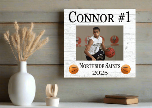 Basketball Player Photo Plaque Recognition Award - Senior Season Year End Gift Coach or MVP