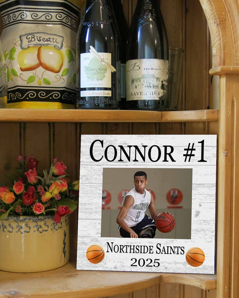 Basketball Player Photo Plaque Recognition Award - Senior Season Year End Gift Coach or MVP