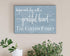 Begin Each Day With A Grateful Heart Sign - Personalized Custom Family Name