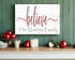 Personalized Believe Christmas Sign - Custom Family Name Holiday Decoration