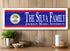 Belize Flag Sign - Personalized Family Name - Custom Wood Belizean Heritage Gift