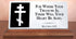 Bible Verse Marble Plaque – Custom Christian Desk Gift with Orthodox Cross and Scripture Quote
