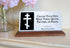 Bible Verse Marble Plaque – Custom Christian Desk Gift with Orthodox Cross and Scripture Quote