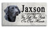 Black Lab Memorial Stone - Personalized Marble Dog Grave Marker