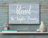Blessed Family Name Sign - Personalized Custom Solid Wood Home Decor