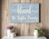 Blessed Family Name Sign - Personalized Custom Solid Wood Home Decor