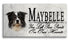 Border Collie Memorial Stone - Custom Personalized Marble Grave Marker