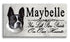 Boston Terrier Memorial Stone - Personalized Marble Dog Grave Marker