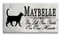 Cat Memorial Stone - You Left Paw Prints On My Heart - Personalized