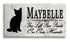 Cat Memorial Stone - You Left Paw Prints On My Heart - Personalized