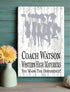 Cheer Coach Gift Plaque - Personalized and Signable by the Team