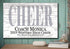 Cheer Coach Gift Plaque - Personalized and Signable by the Team
