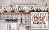 Coffee Now Wine Later Sign - Personalized Custom Name Kitchen Decor