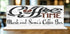 Coffee Time Coffee Bar Sign - Personalized Custom Name Solid Wood 16.5x6in