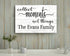 Collect Moments Not Things Sign - Personalized Custom Family Name Farmhouse Decor
