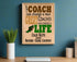 Custom Cross Country Coach Gift – Personalized Wood Plaque with Name & Year – “Great Coaches Change Lives” – Made in USA – 11x8.5