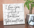 I Love You More Than Yesterday Sign - Personalized Custom Anniversary Gift