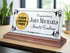 Custom Logo Award Plaque - Personalized Marble Desk Sign for Employee Recognition