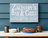 Custom Bar and Grill Sign - Personalized Man Cave or Barbecue Decoration
